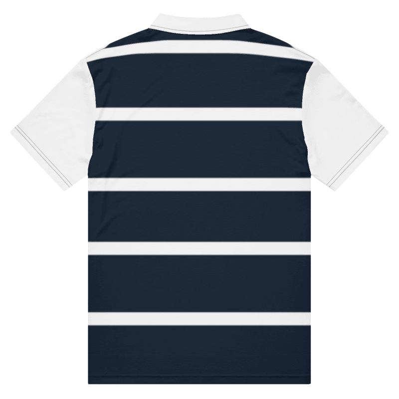 Chavele Navy Striped slim fit polo