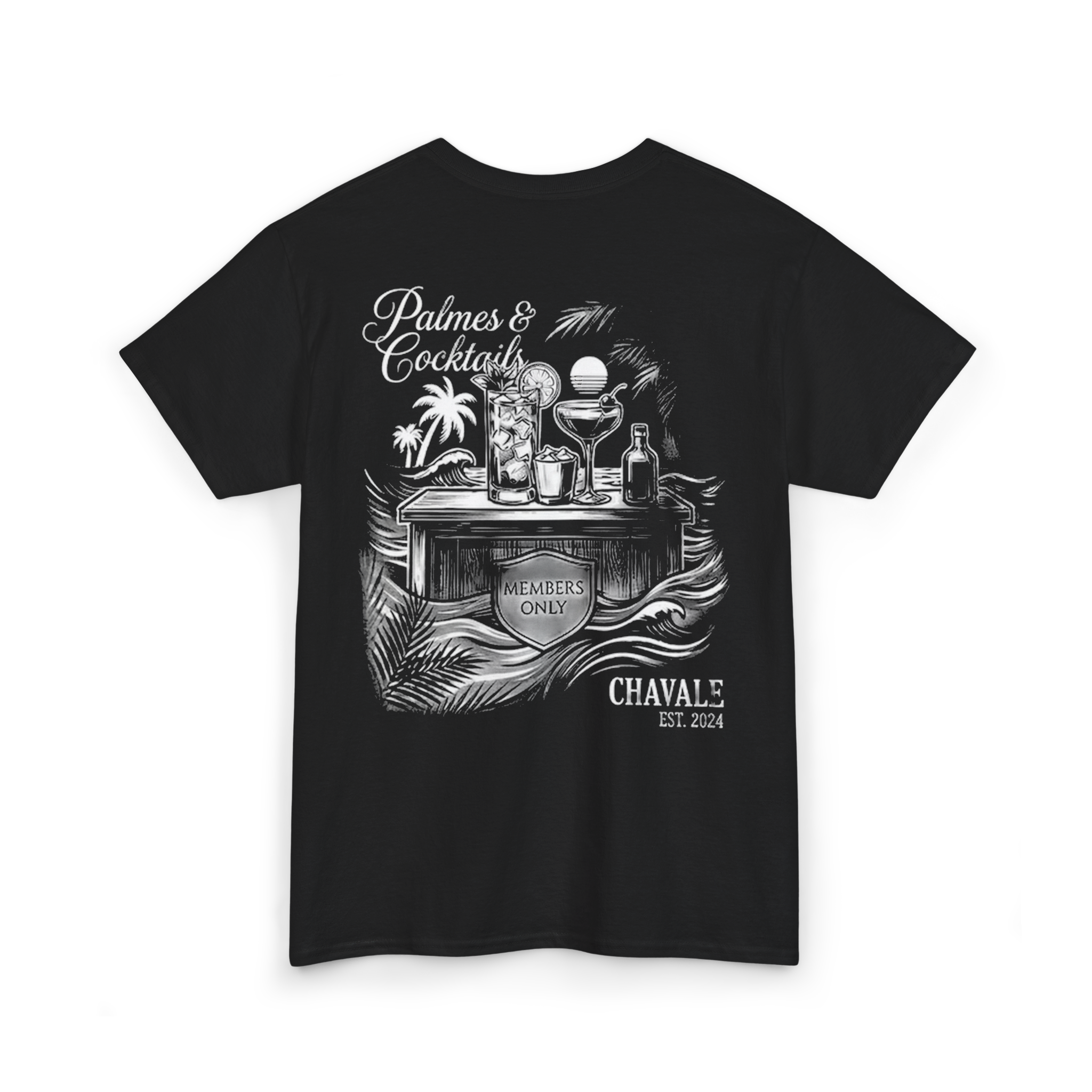 "Palmes & Cocktails" Beach Bar Tee