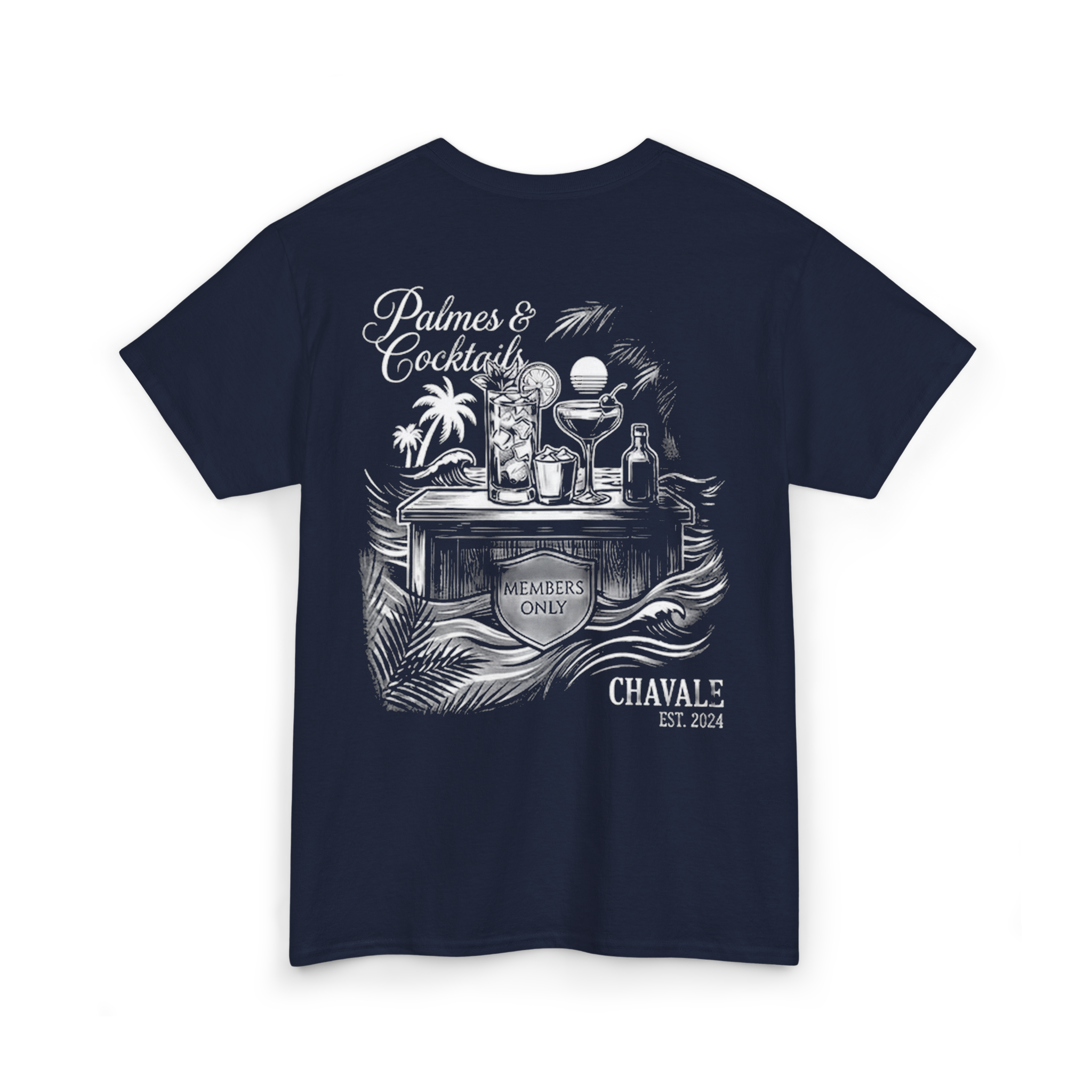 "Palmes & Cocktails" Beach Bar Tee