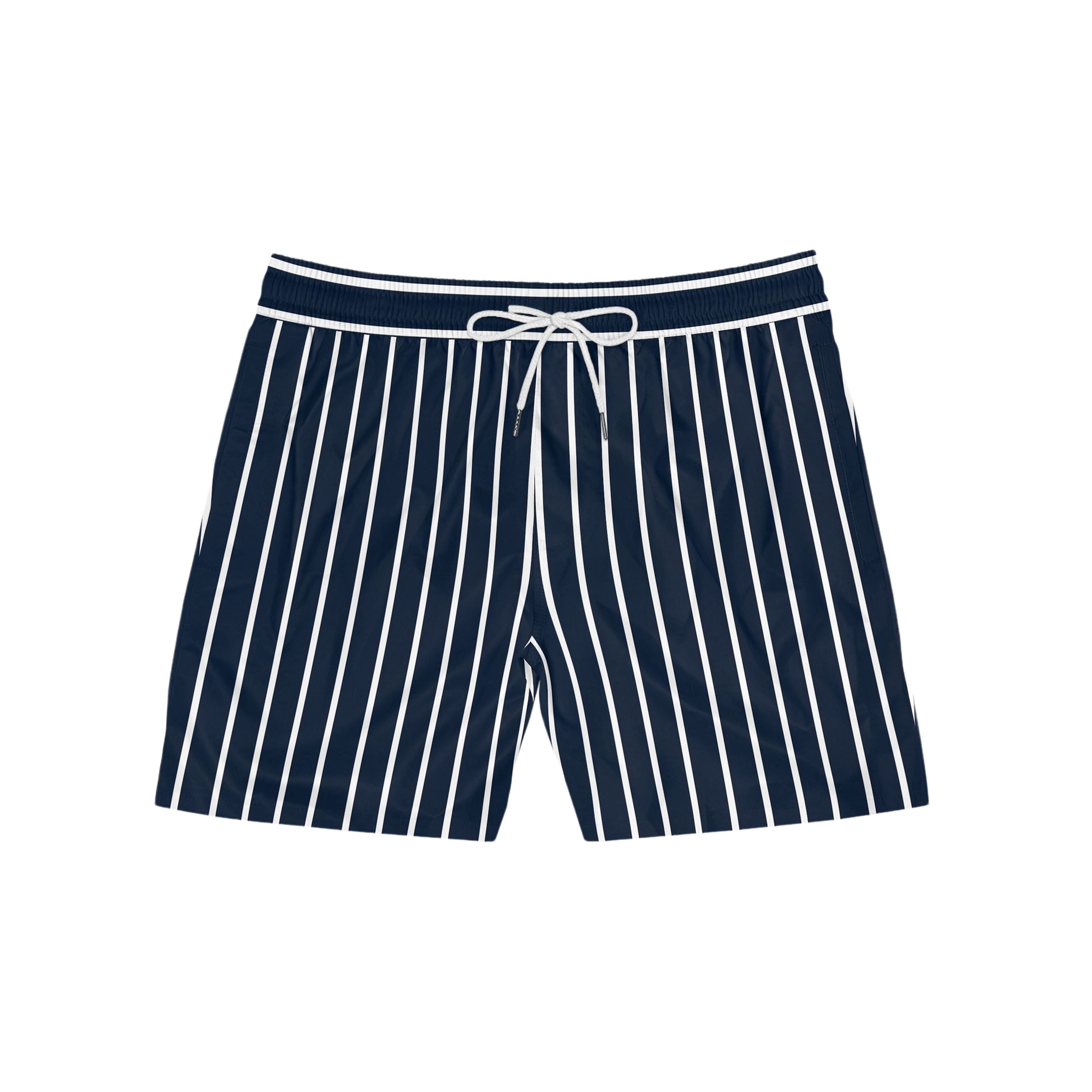 Chavale Collective Navy Striped Swim Shorts